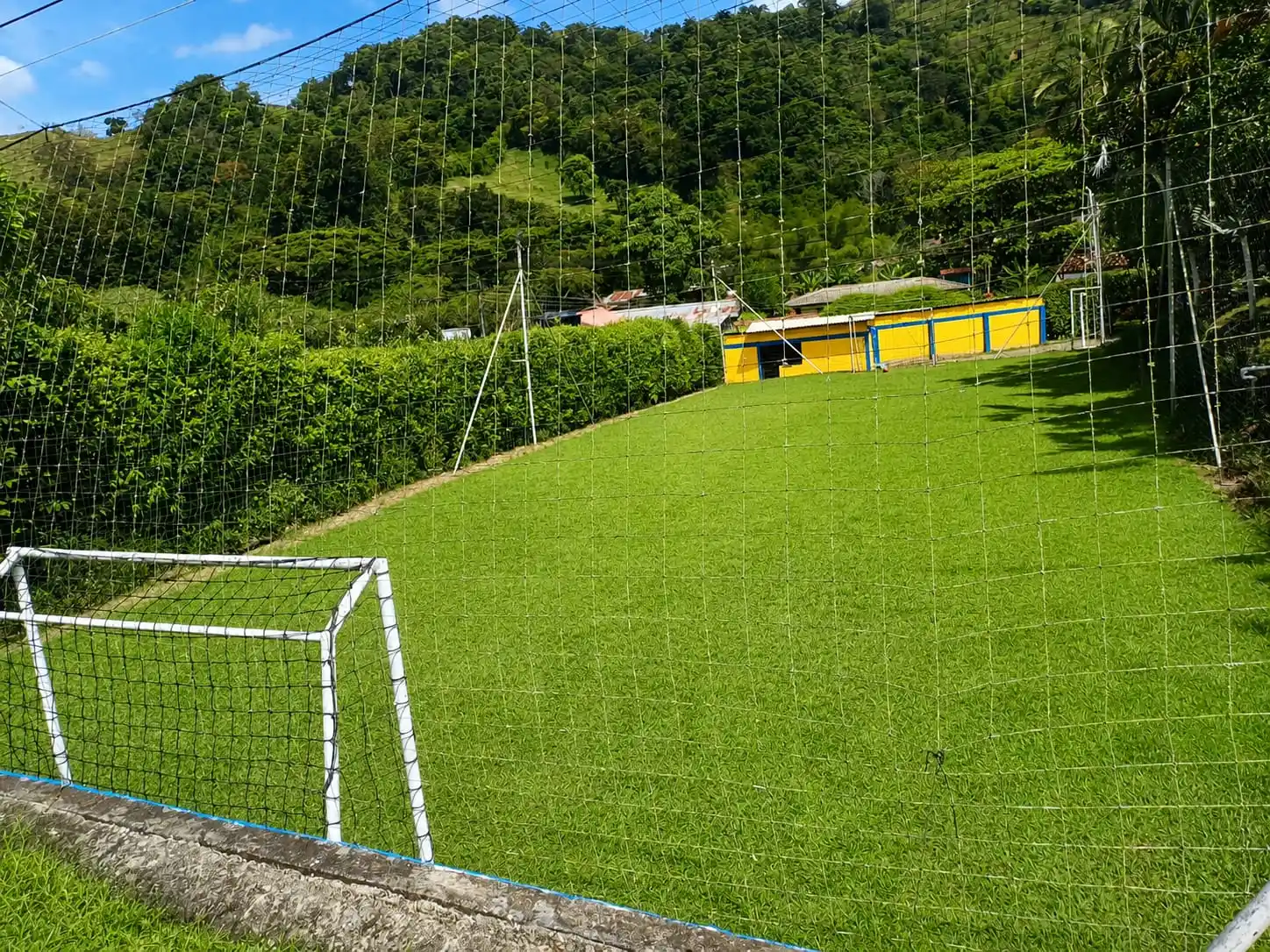 Cancha de minifútbol de la finca
